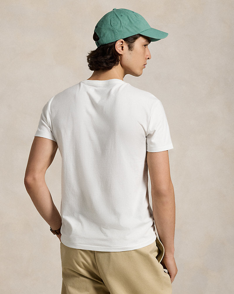 Custom Slim Fit Jersey Crewneck T-Shirt White