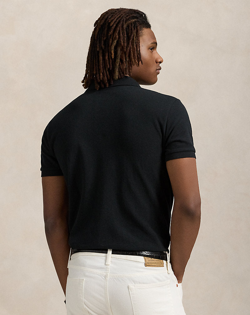 The Iconic Mesh Polo Shirt Black/Red