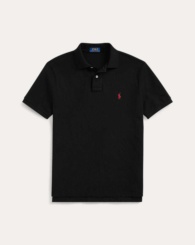The Iconic Mesh Polo Shirt Black/Red