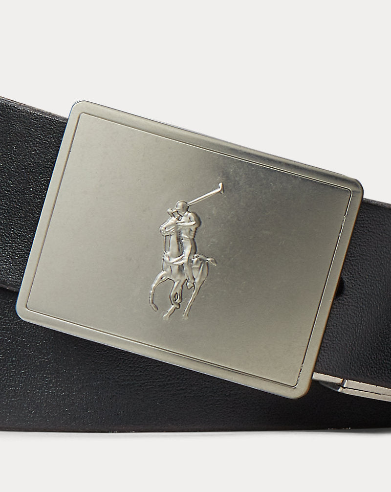 Reversible Leather Belt Gift Set Black/Saddle