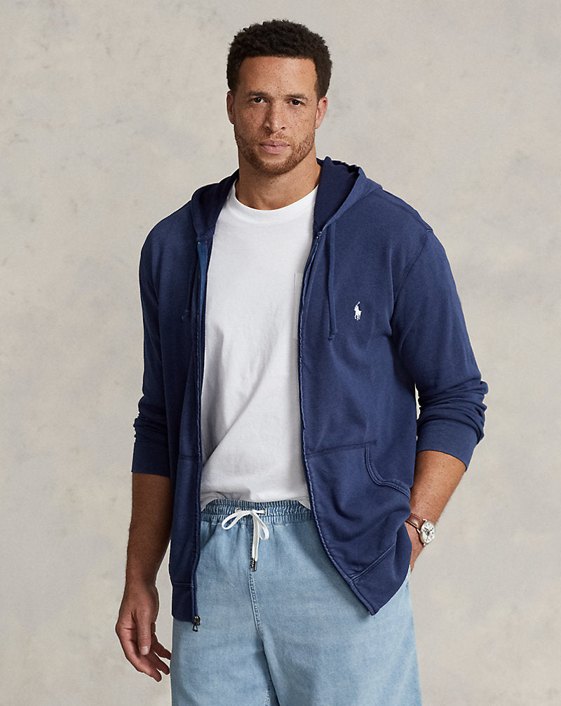 Cotton Spa Terry Hoodie Newport Navy