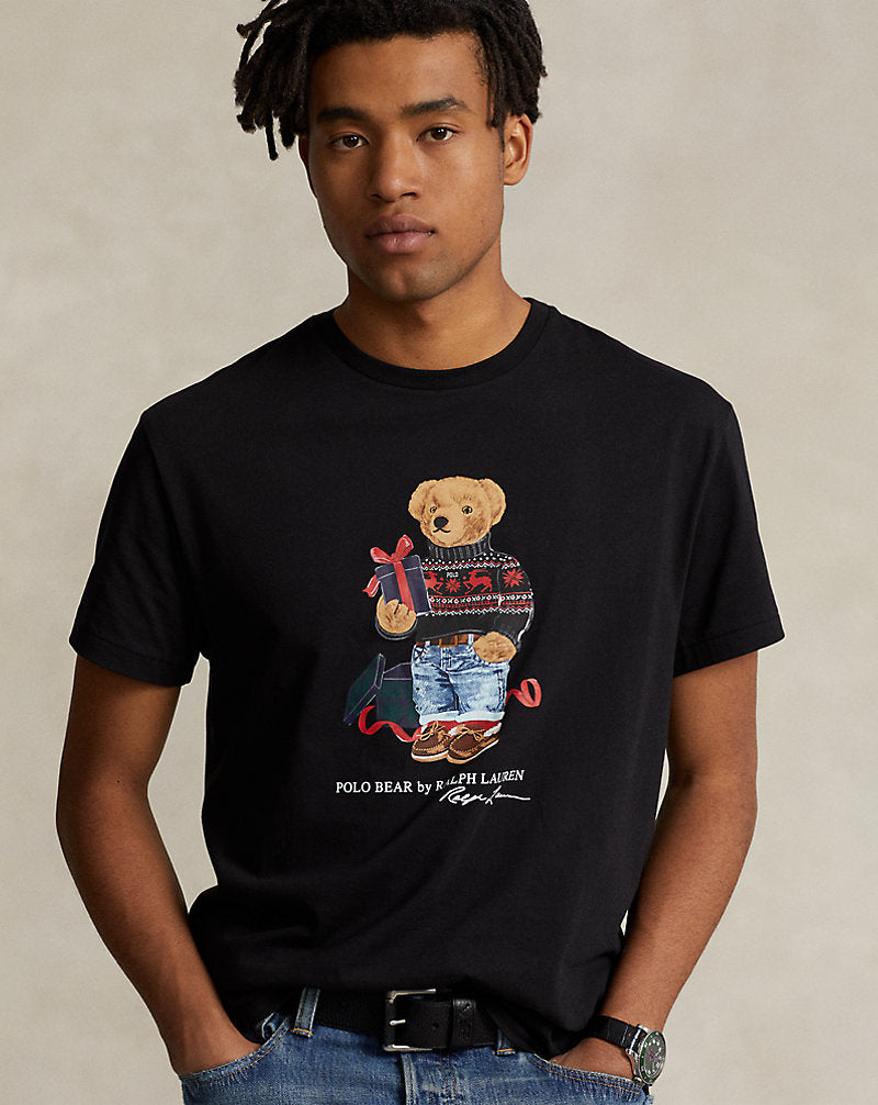 Classic Fit Polo Bear Jersey T-Shirt Black