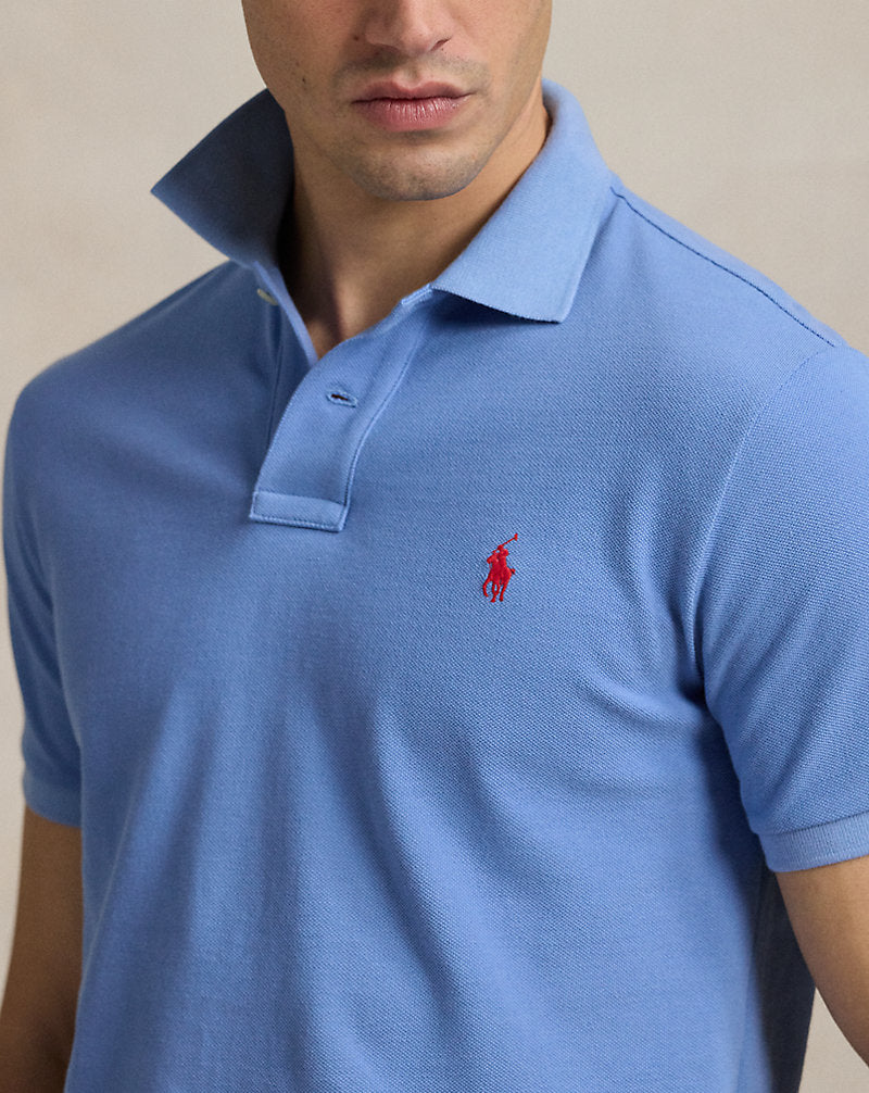 The Iconic Mesh Polo Shirt Campus Blue