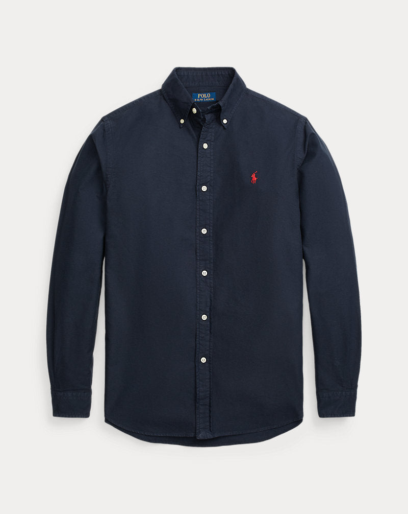 Classic Fit Garment-Dyed Oxford Shirt NAVY