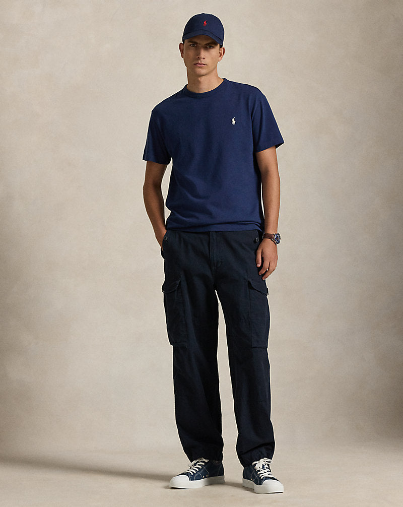 Classic Fit Jersey Crewneck T-Shirt Cruise Navy