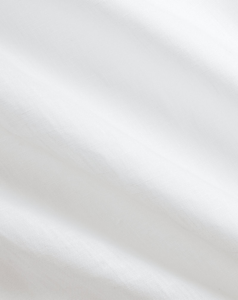 Slim Fit Linen Shirt Ceramic White