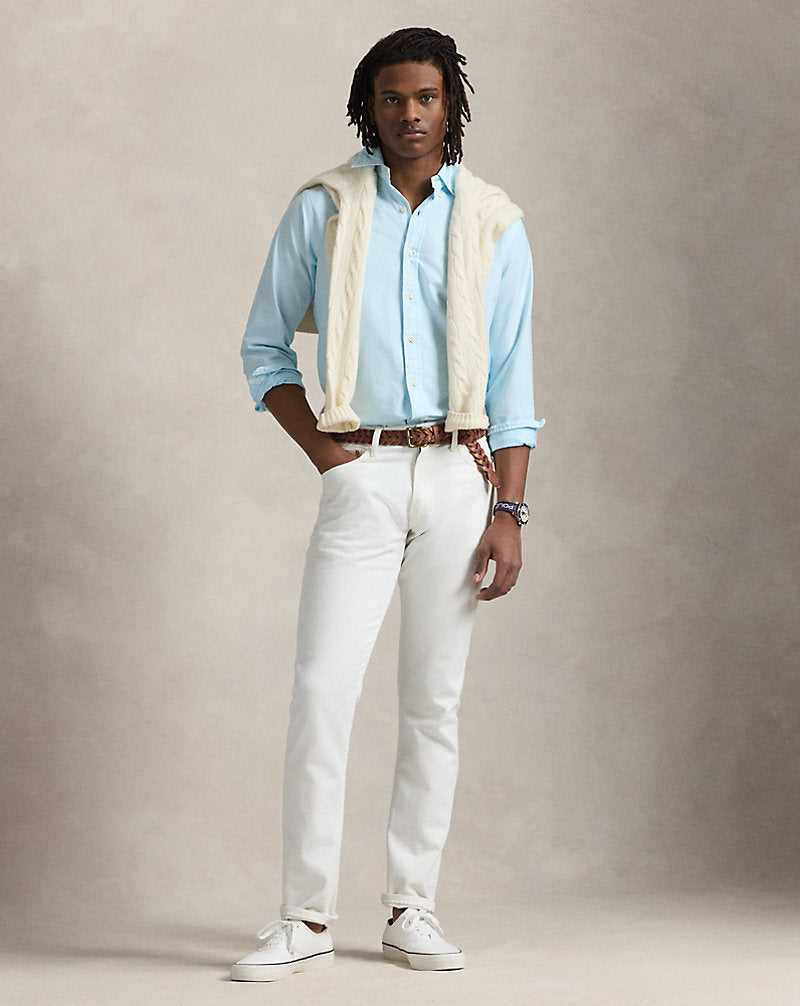 Custom Fit Mineral-Dyed Oxford Shirt Sky