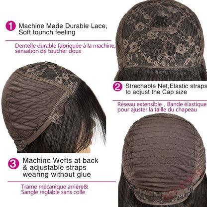 Brazilian Straight Hair Lace BOB Wigs Lady Wig