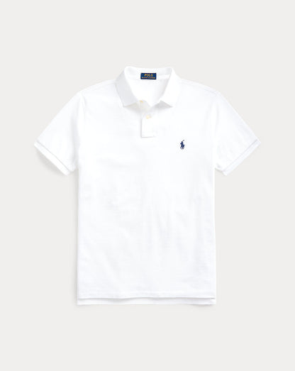 The Iconic Mesh Polo Shirt White/Navy