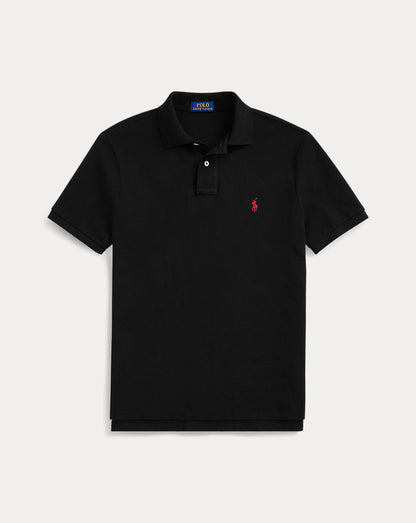 The Iconic Mesh Polo Shirt Black/Red