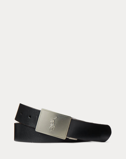 Reversible Leather Belt Gift Set Black/Saddle