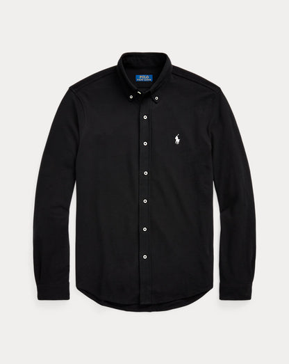 Featherweight Mesh Shirt Polo Black