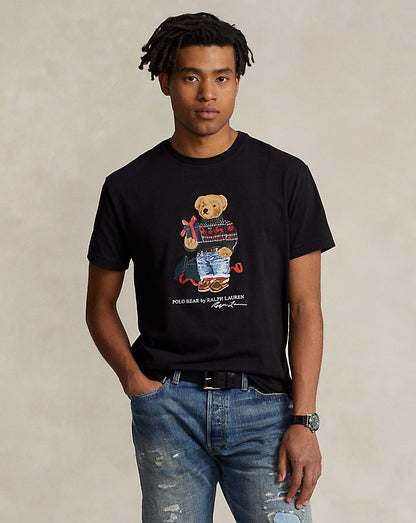 Classic Fit Polo Bear Jersey T-Shirt Black