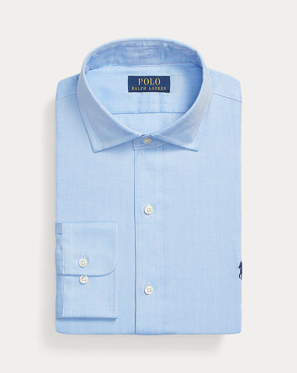 Custom Fit Textured Shirt 5499a Blue