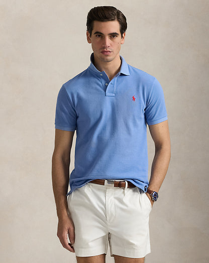 The Iconic Mesh Polo Shirt Campus Blue