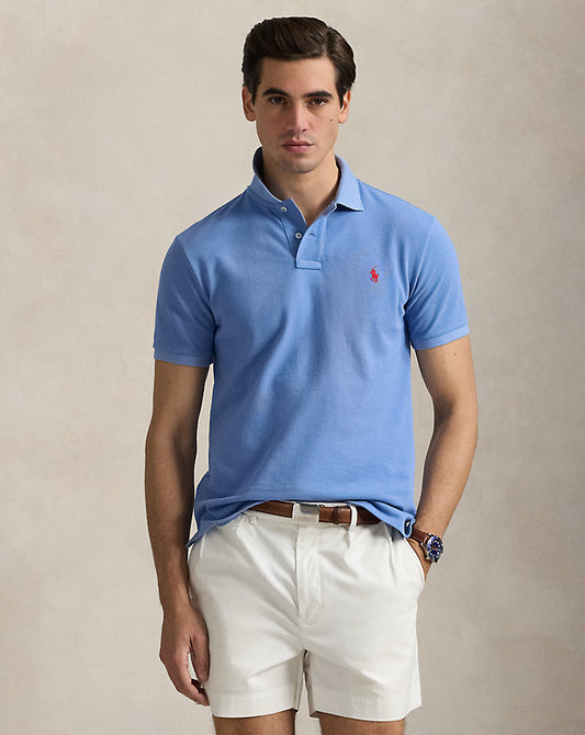 The Iconic Mesh Polo Shirt Campus Blue