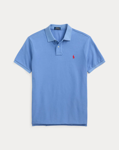 The Iconic Mesh Polo Shirt Campus Blue