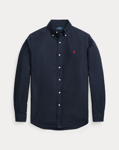 Classic Fit Garment-Dyed Oxford Shirt NAVY