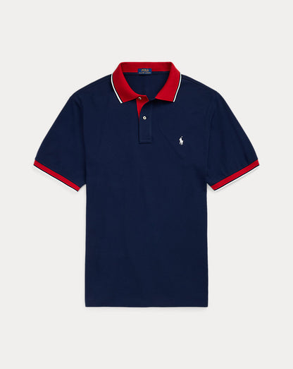 Mesh Polo Shirt Newport Navy/Red