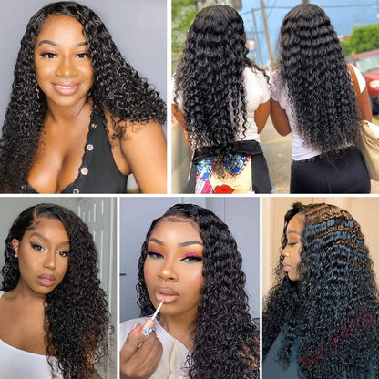 Brazilian Black Water Wave Curly Wig